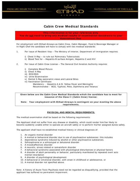 Critical Injury Research;. . Gcaa medical requirements cabin crew